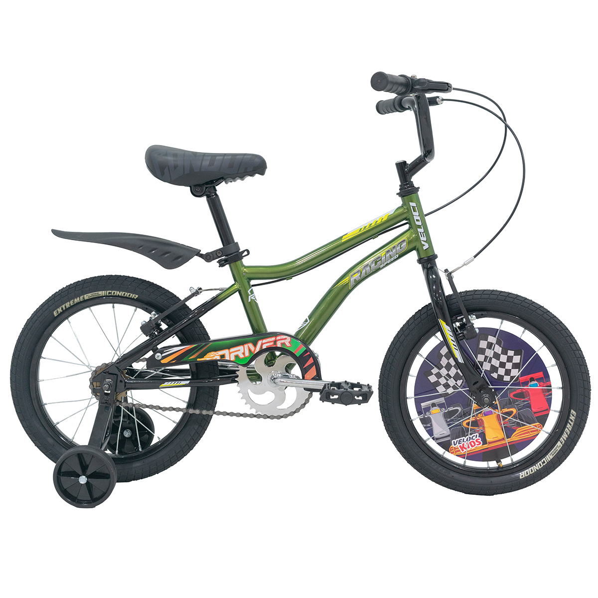 Bicicleta Veloci Racing Rodada 16 Verde