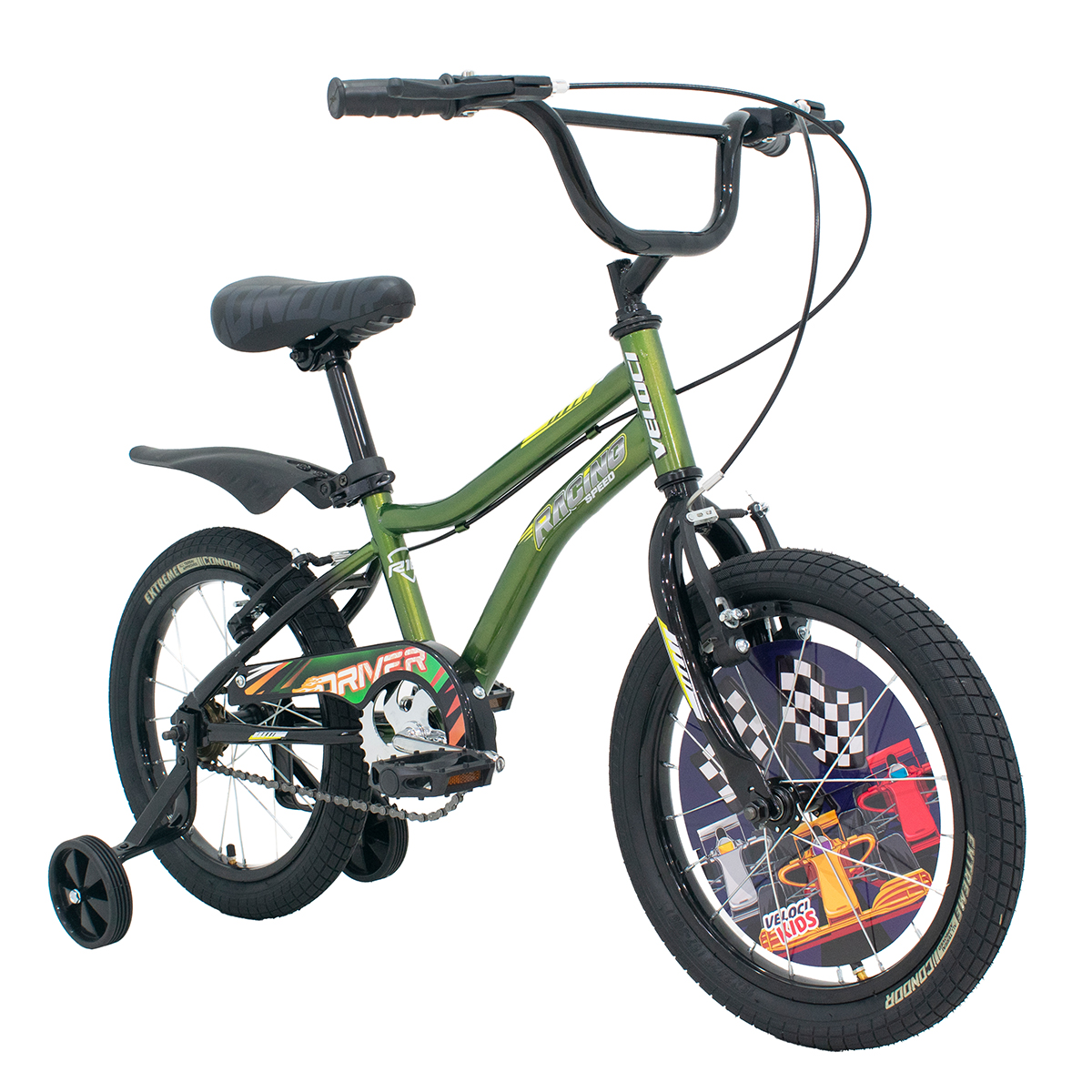 Bicicleta Veloci Racing Rodada 16 Verde
