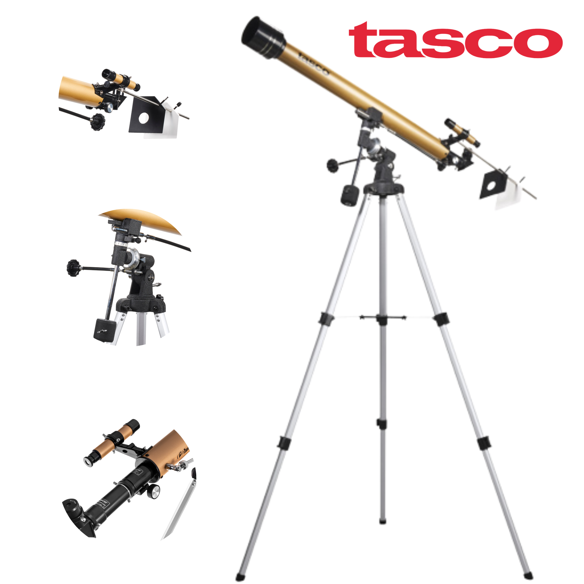Telescopio Tasco Luminova Refractor 900x60 Ecuatorial con Mirilla 6x24