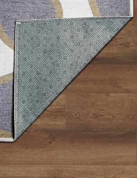 Tapete Alfombra Decorativo Lavable Kyoa Gris Oliva - Fine Art Tj