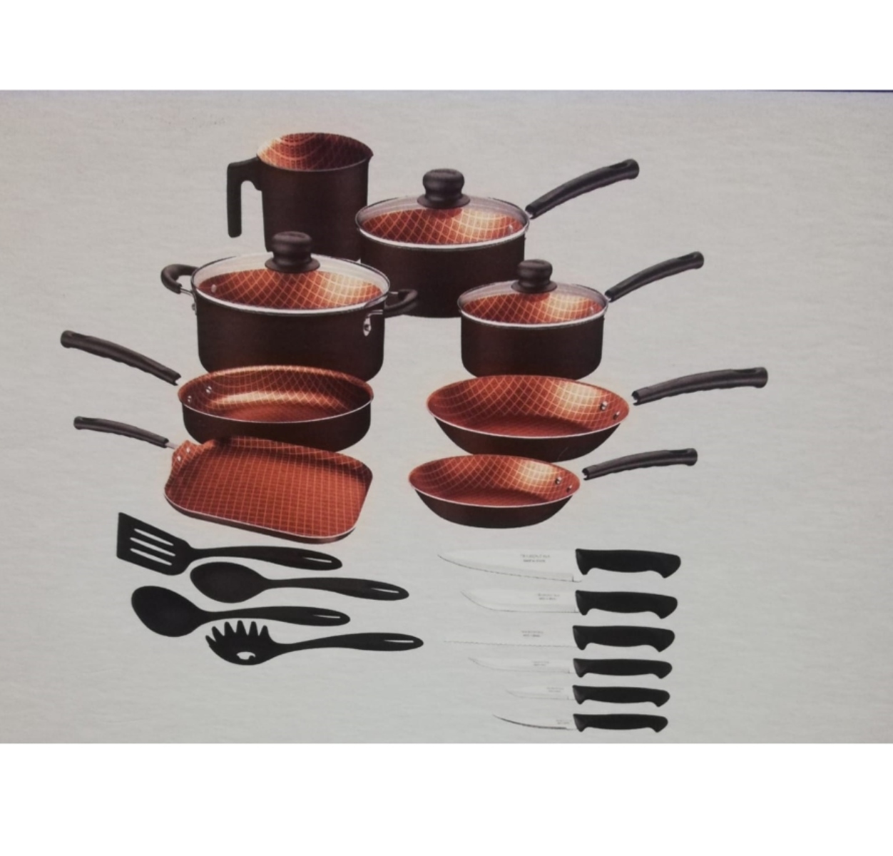Batería de Cocina Tramontina 27899/479 21 Piezas Starflon Negra ENDY5