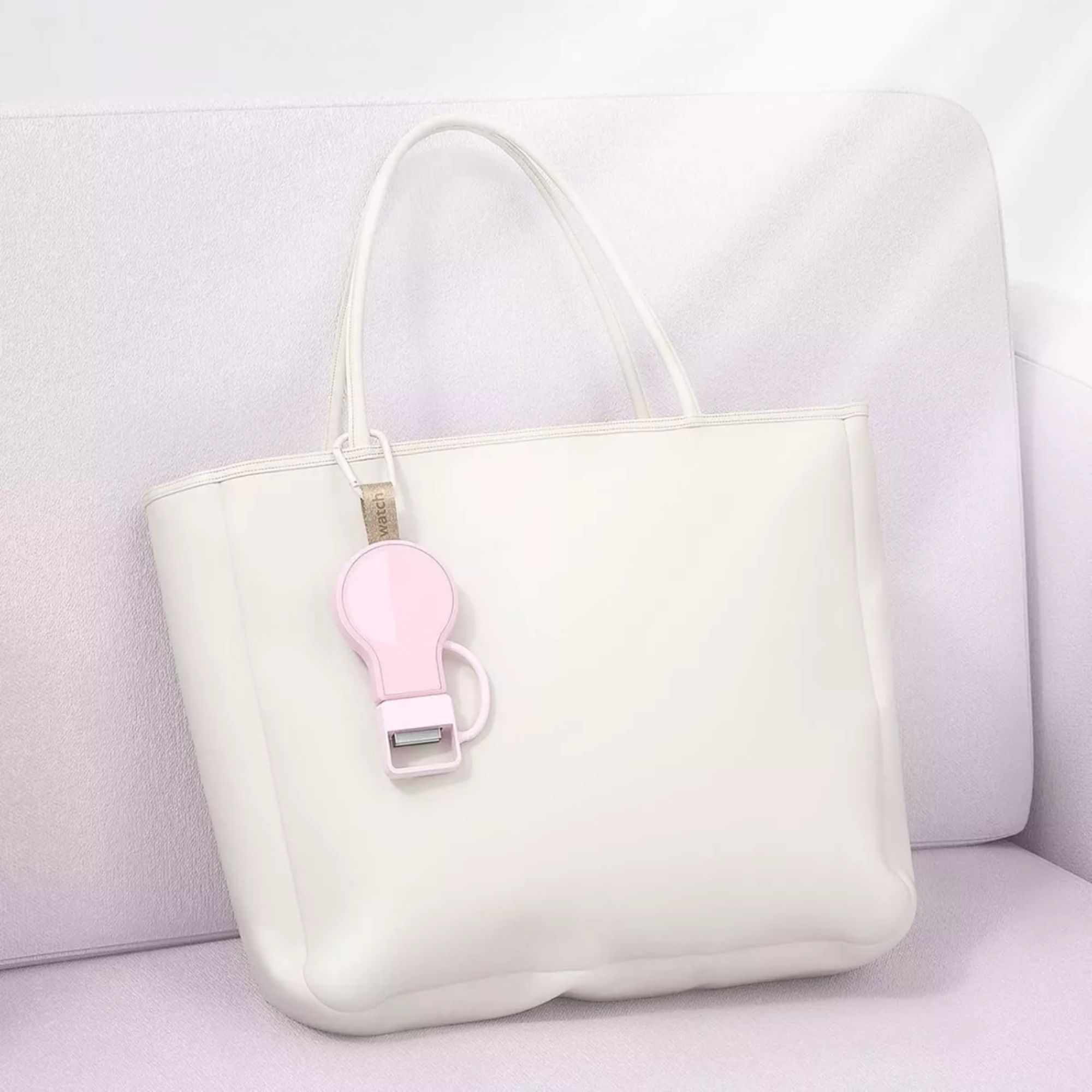 Cargador Portátil Magnético Carga Rápida Para Apple Watch Color Rosa
