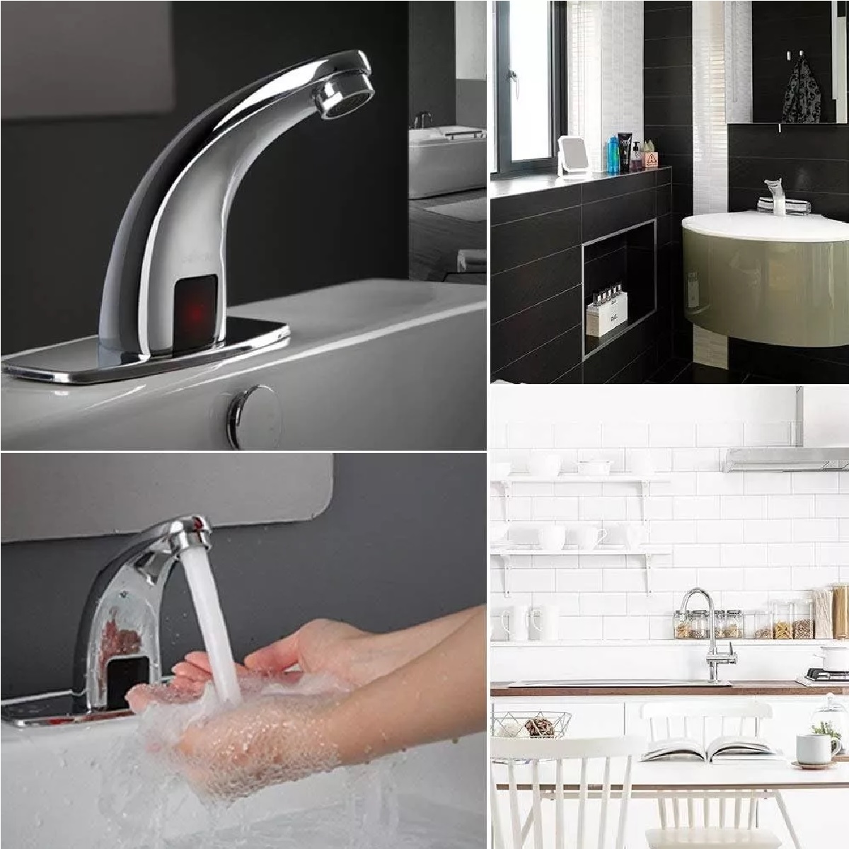 Automática Mezcladora Llave Con Sensor Infrarrojo Grifo Baño