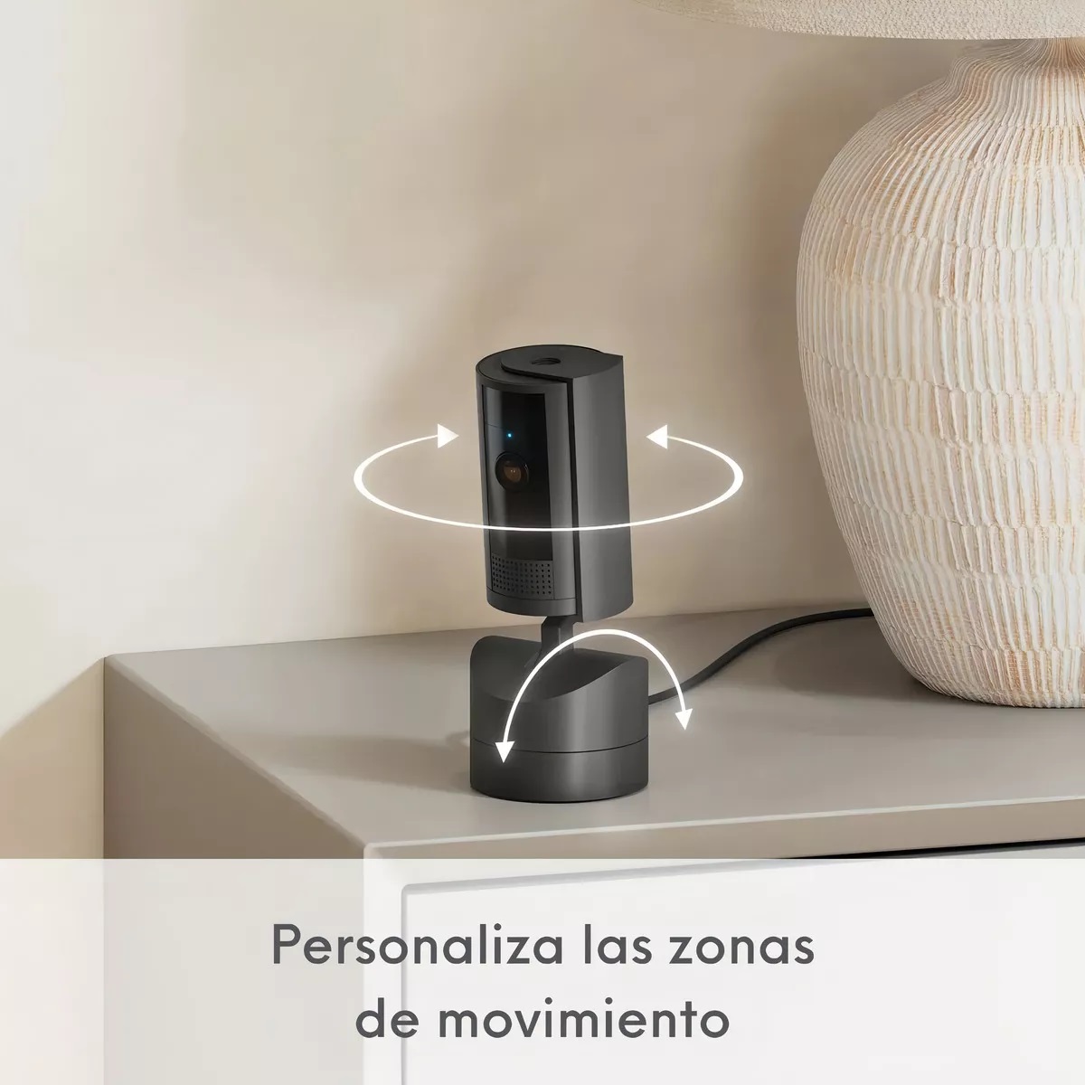 Cámara de Seguridad Interior con Movimiento Ring Pan-Tilt Indoor Negro
