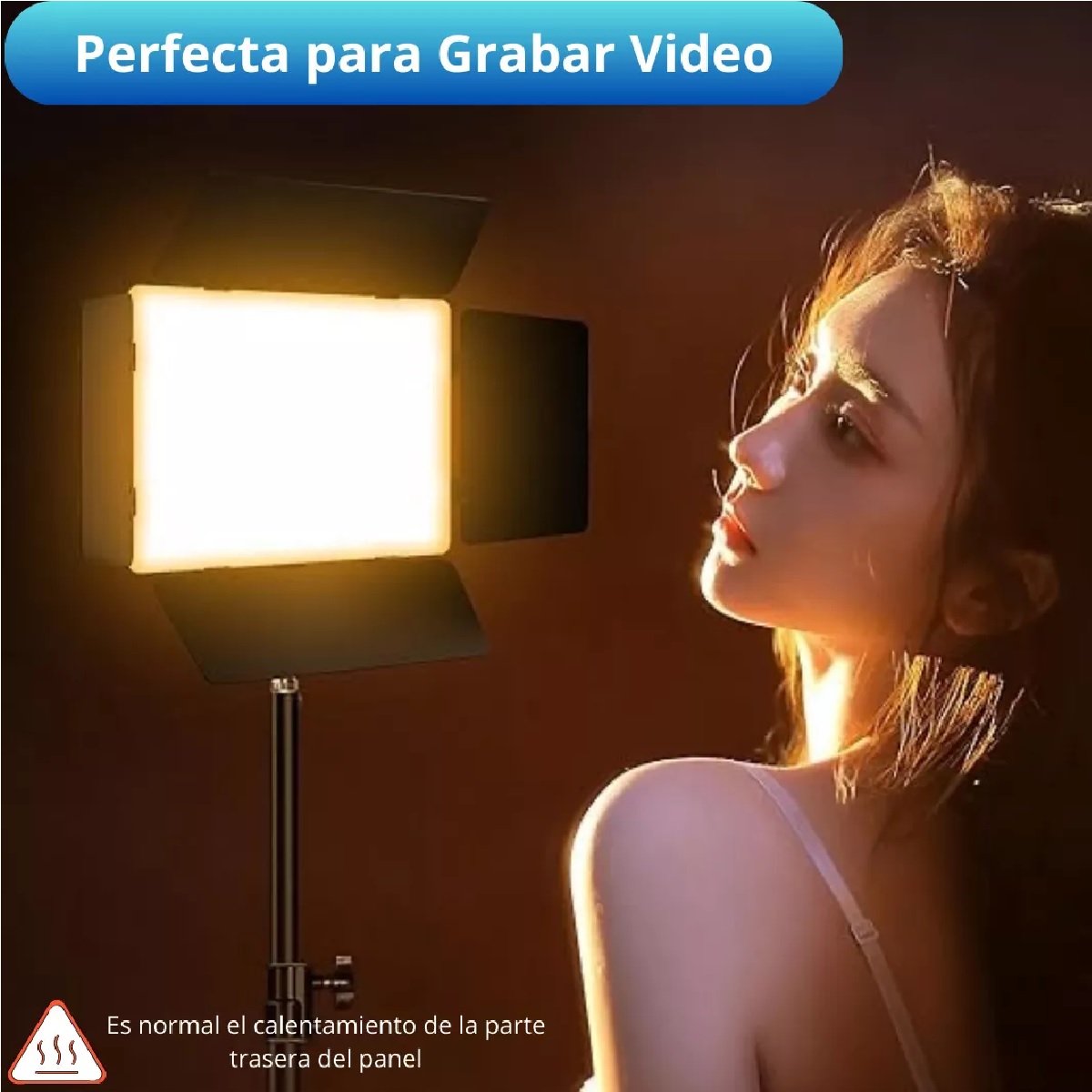 Panel Luz Led de Iluminación Fría Y Cálida Lampara Foto Video studio