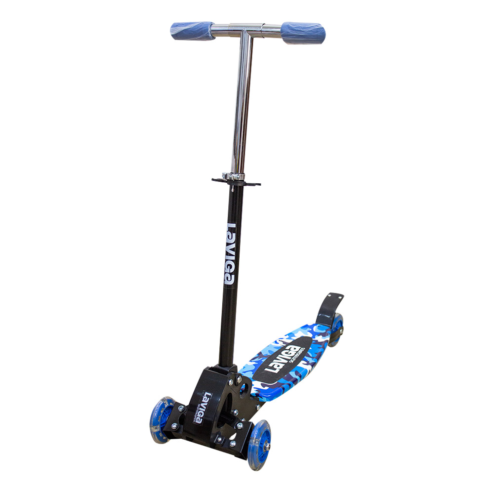 Scooter Patín Movible Infantil Led Diseño Niñas Y Niños Azul
