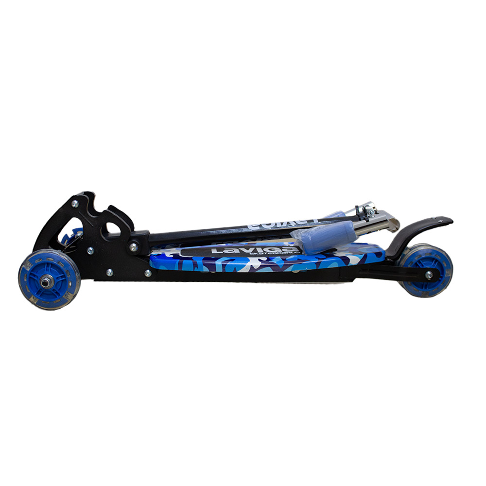 Scooter Patín Movible Infantil Led Diseño Niñas Y Niños Azul