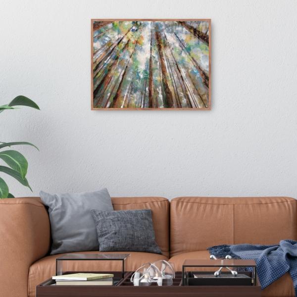 colores del bosque de Studio Arts - Impresión en Lienzo Enmarcado - Fine Art Tj
