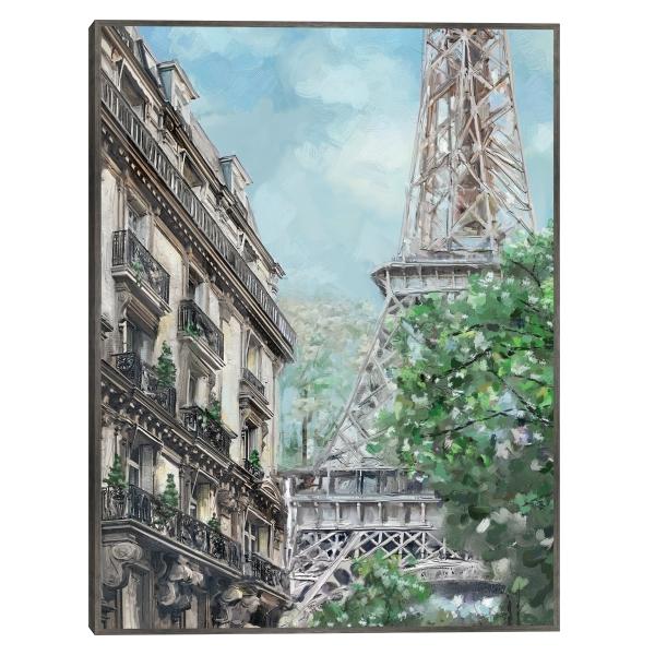 Mañana parisina de Studio Arts - Impresión en Lienzo Enmarcado - Fine Art Tj