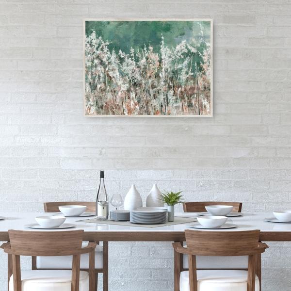 Palmas de la vendimia de Studio Arts - Impresión en Lienzo Enmarcado - Fine Art Tj