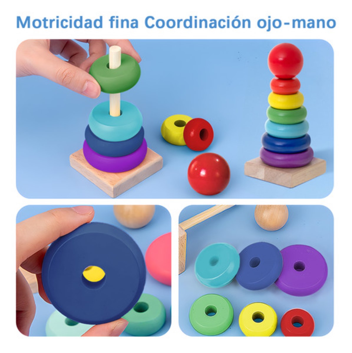 Paquete Didáctico Infantil Estimulación Temprana Juguete colores