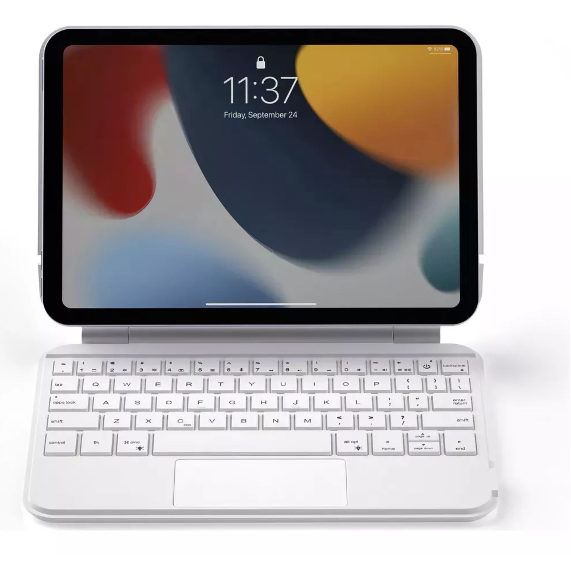 Magic Keyboard Funda Teclado Para iPad Mini 6/7 Color Blanco + Pencil 