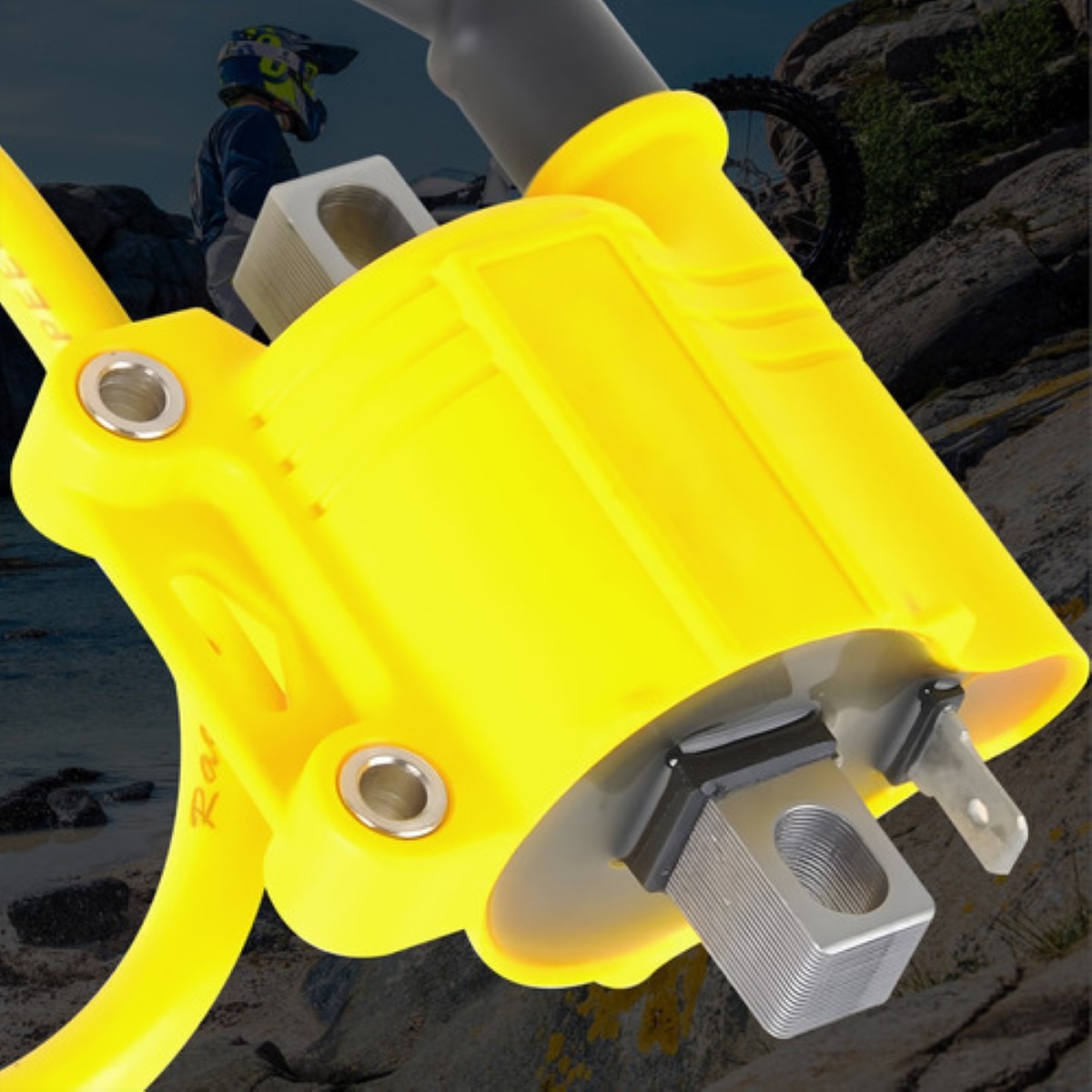 Bobina De Encendido Racing Para Motocicleta,motores 4t/2t amarillo