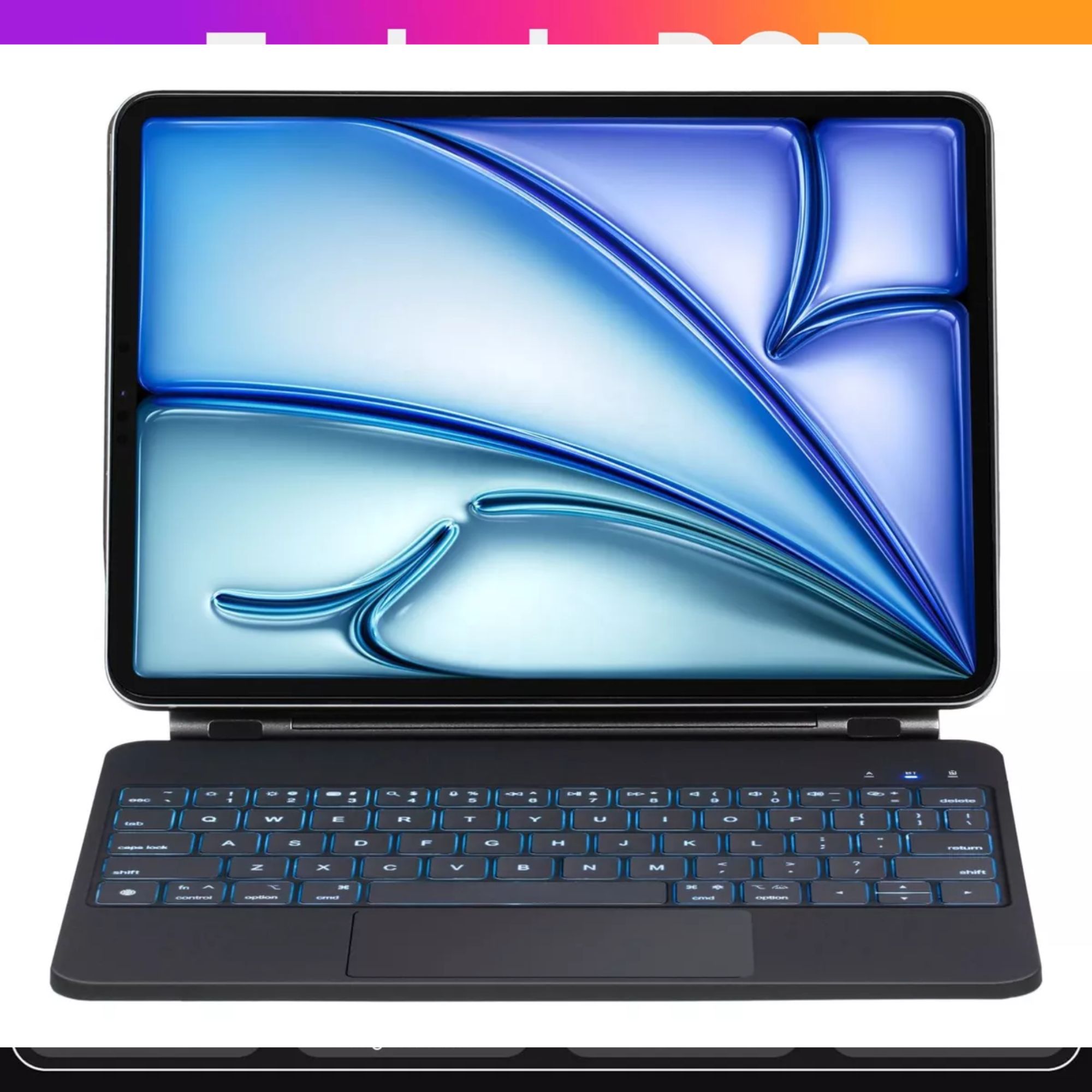 Funda Teclado Magic Keyboard Para iPad Air Pro 11 Color Negro + Pencil