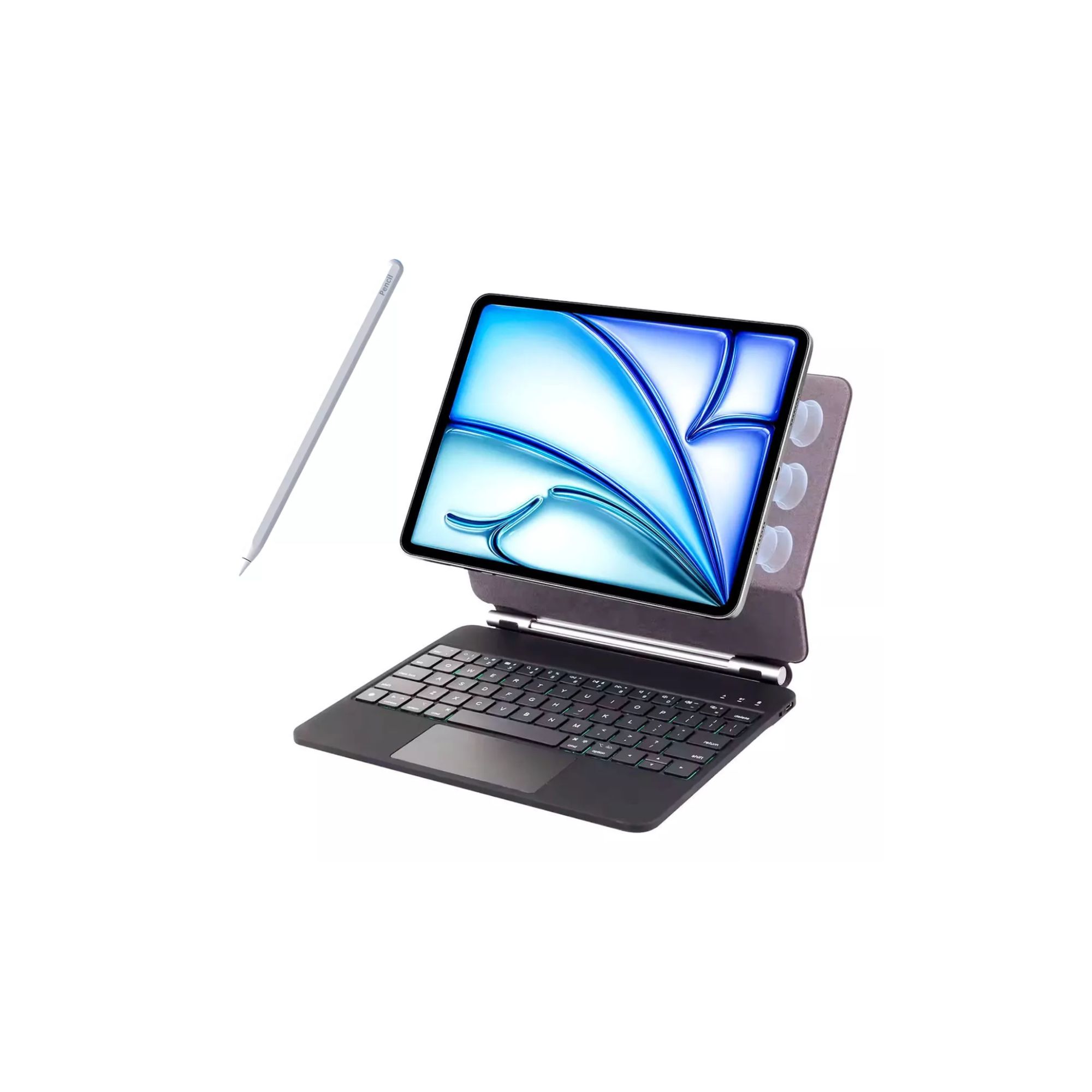 Funda Teclado Magic Keyboard Para iPad Air Pro 11 Color Negro + Pencil