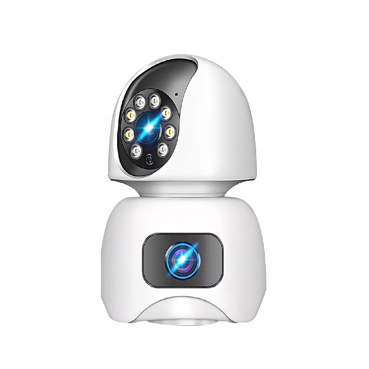 Camara De Seguridad Interior 5g Wifi Doble Pantalla 390eyes Color Blanco