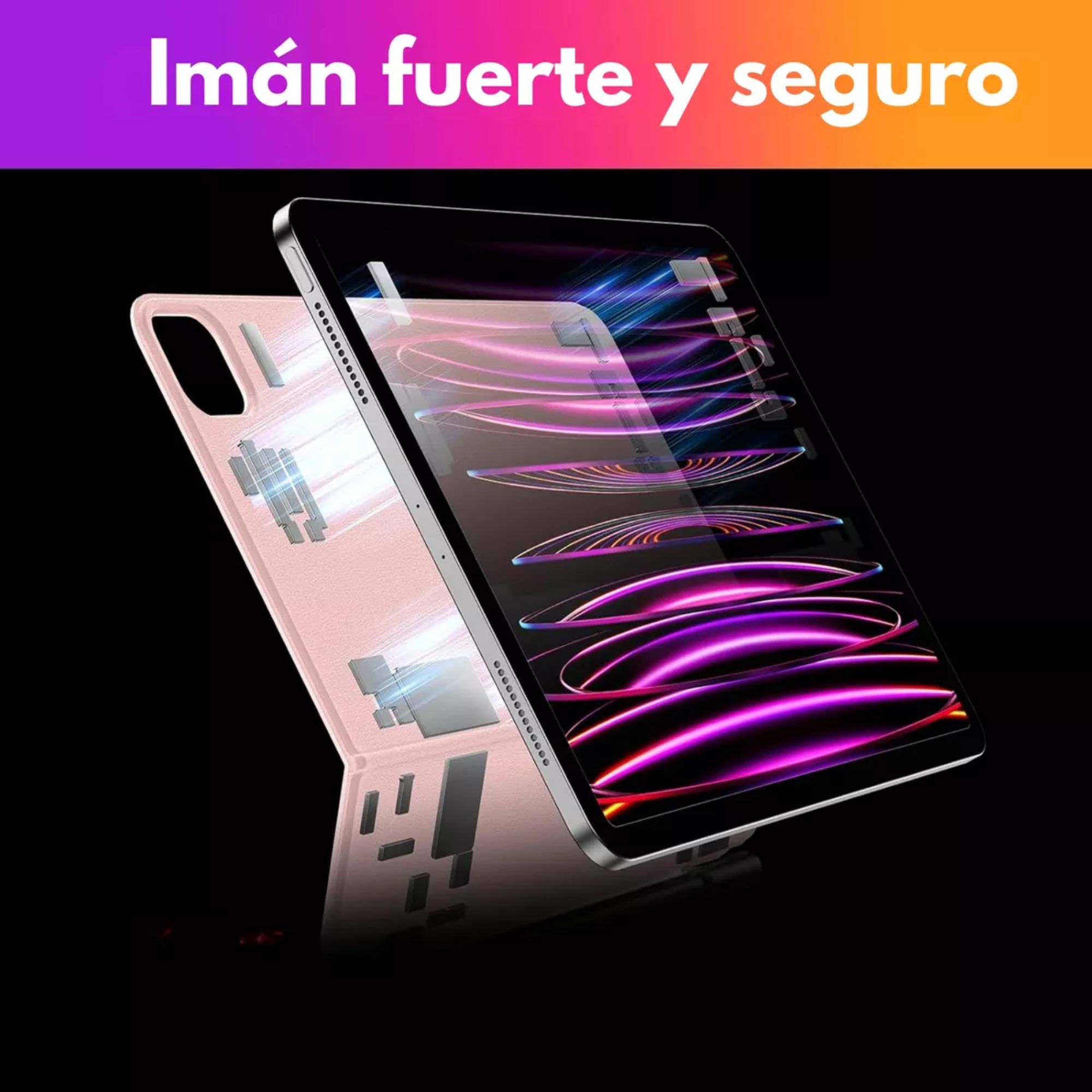 Funda Teclado Magic Keyboard Para iPad Air Pro 11 Color Rosa + Pencil