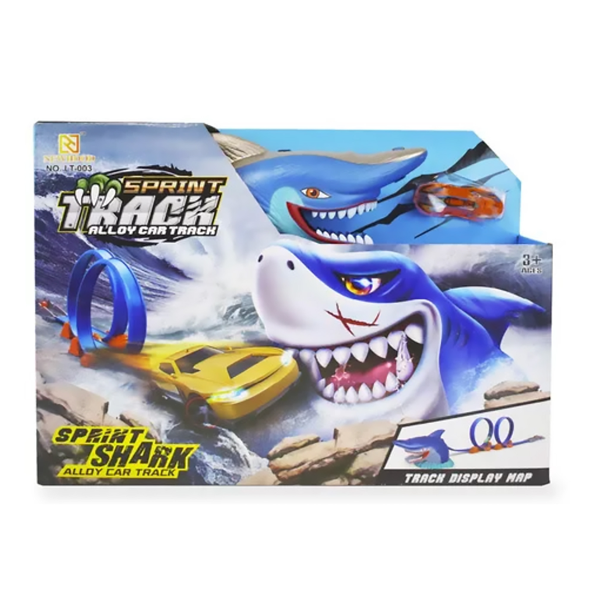 Juguete Pista Tiburon Carros Coche Autopista Loop Lanzador
