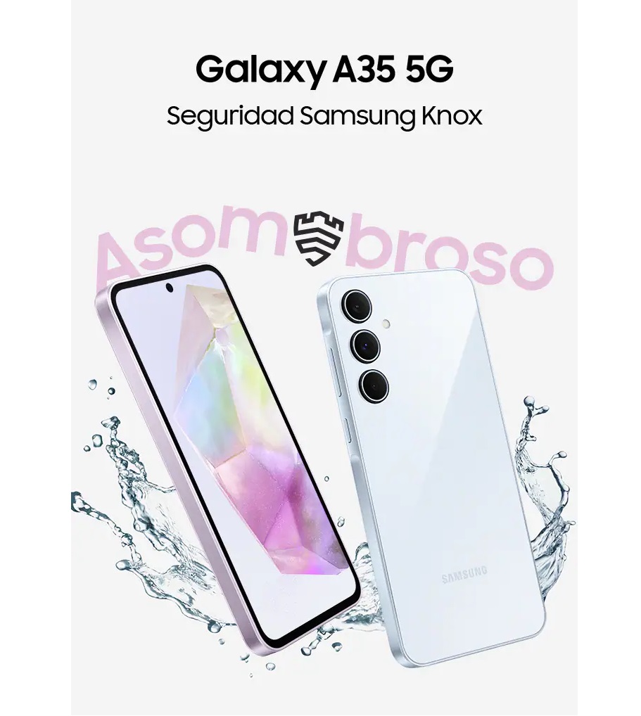 Samsung A35 5G 128Gb 6Ram Dual Sim Color ICE BLUE Nuevo Desbloqueado
