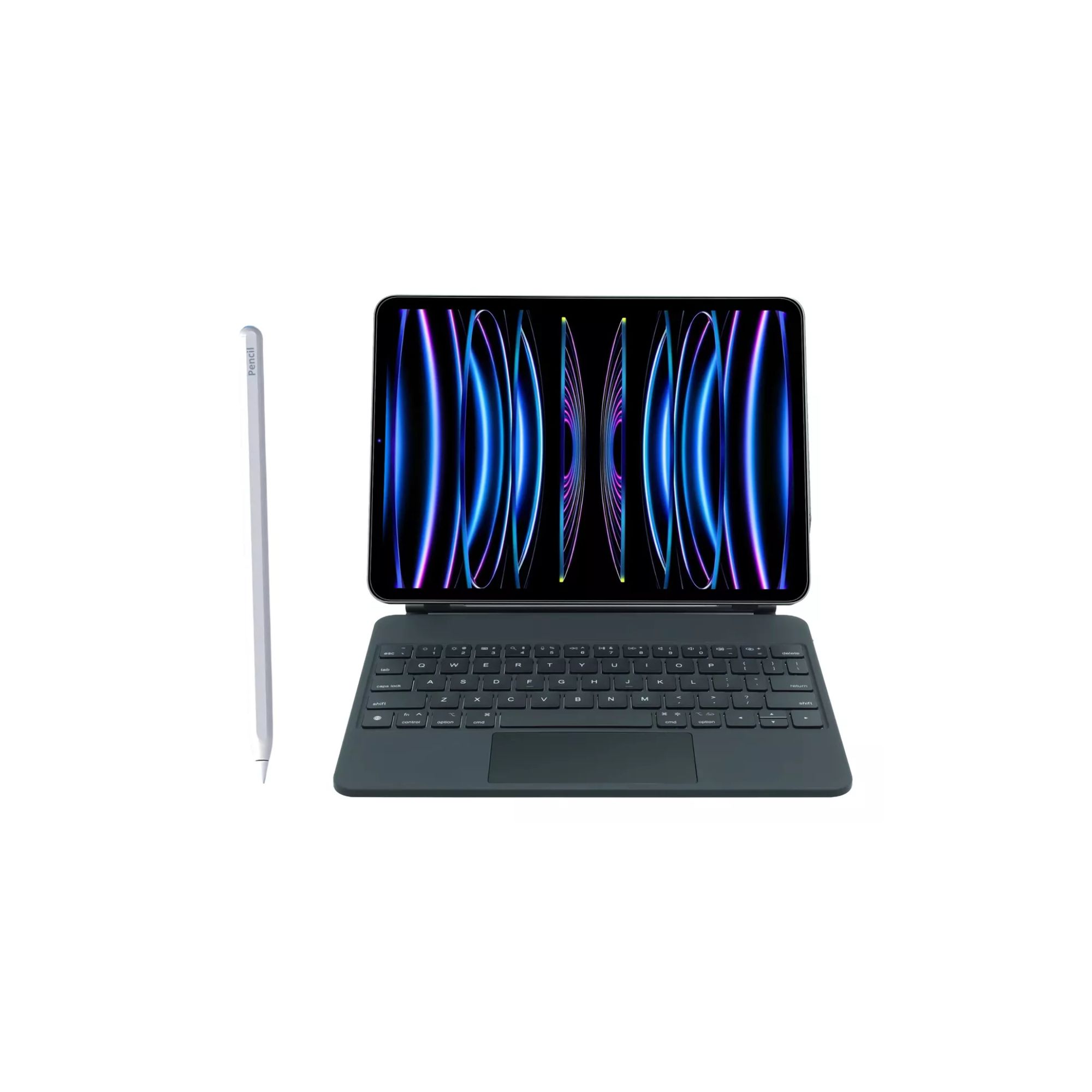 Funda Teclado Magic Keyboard Para iPad Air Pro 12.9 Color Negro + Pencil