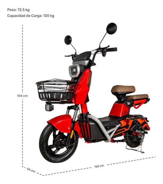 Bicicleta Electrica Moto Bici Scooter 3 Vel 55km/h 500w 12v