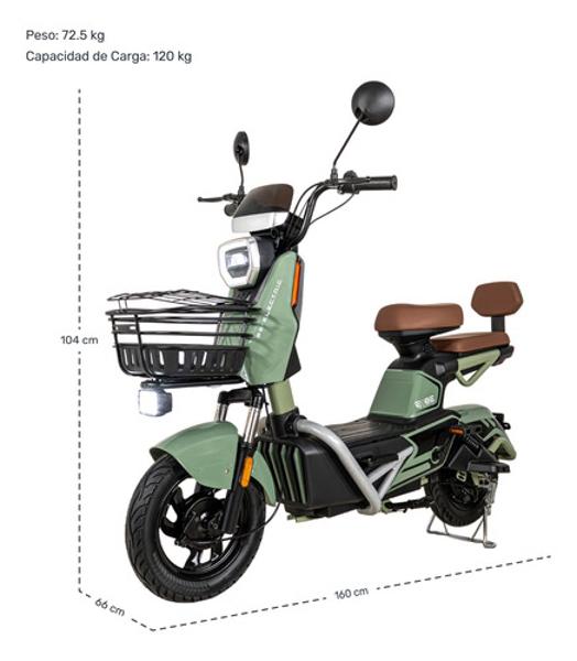 Bicicleta Electrica Moto Bici Scooter 3 Vel 55km/h 500w 12v