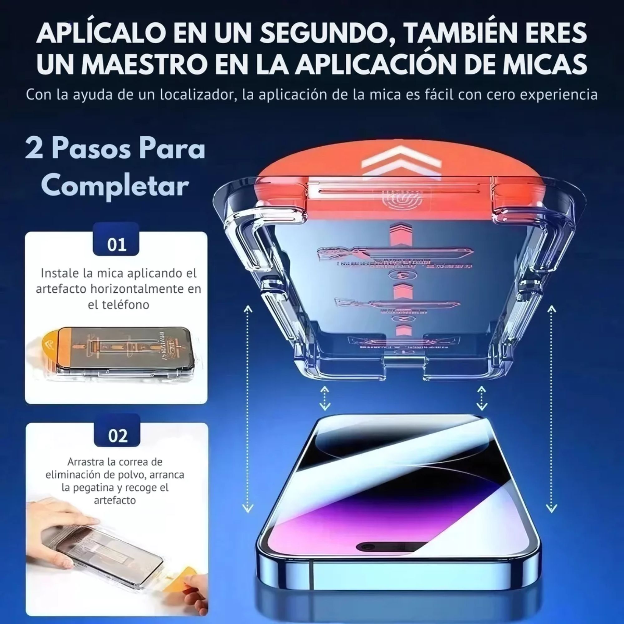 Mica Cristal Templado Premium Para iPhone Fácil Instalación Iphone 13/ 13 pro/ 14