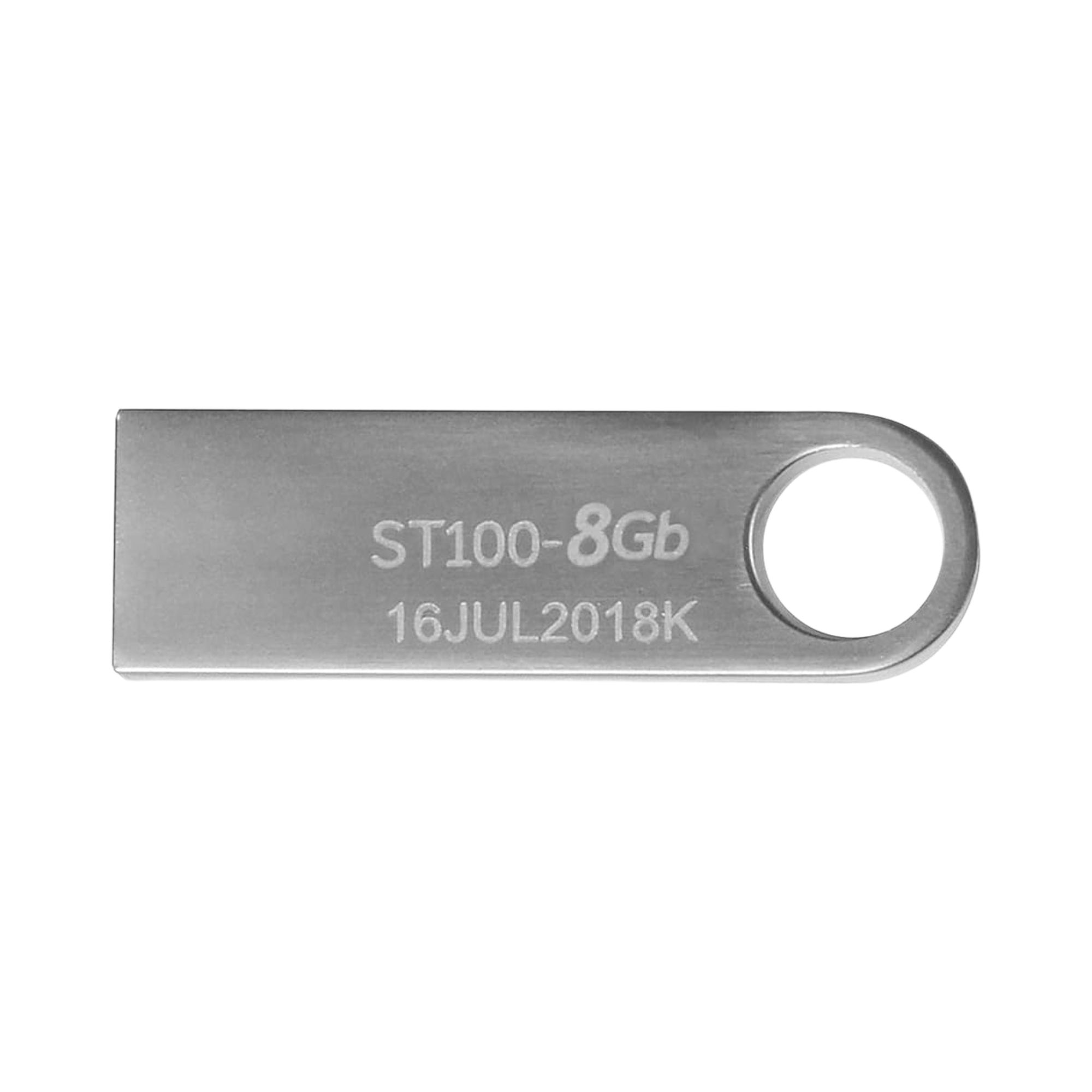 100 Pack - Memoria USB de 8 GB Stylos ST100, Metálica