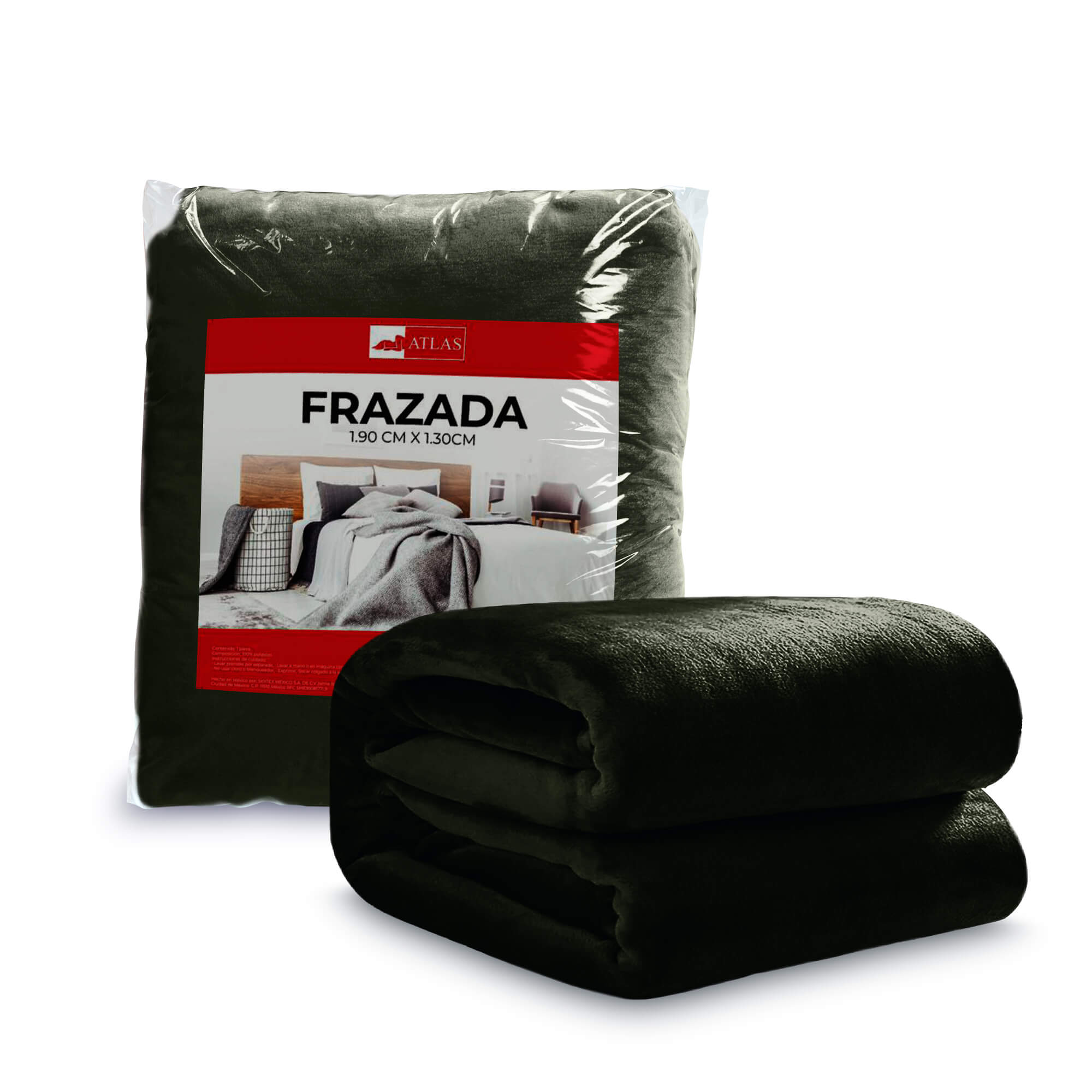 Cobija Frazada Ligera , Ultra Suave, Color Verde Olivo