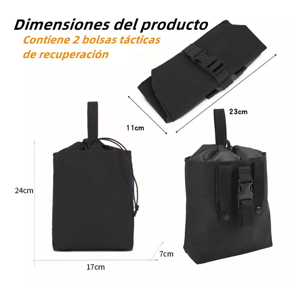 2pc Bolsa Tactica Militar Bolsa Recuperadora Tactica Camping