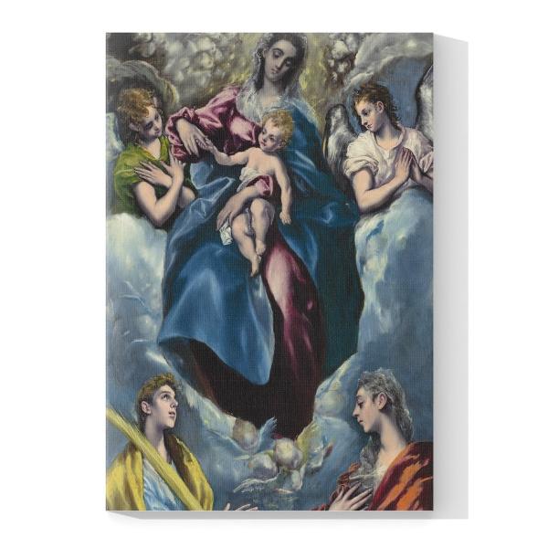 Cuadro Decorativo Canvas Religioso para niños Nacimiento Jesus Maria y Jose 45 X 30