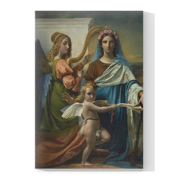 Cuadro Decorativo Canvas Religioso Santa Cecilia Roma 45 X 30