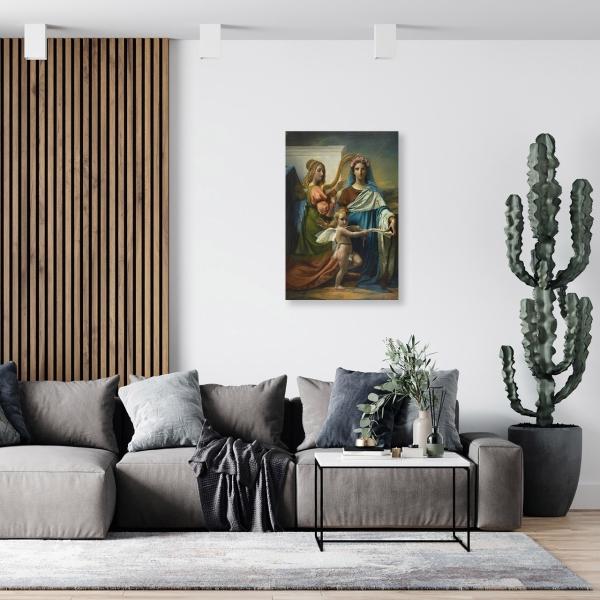 Cuadro Decorativo Canvas Religioso Santa Cecilia Roma 60 X 40 cm