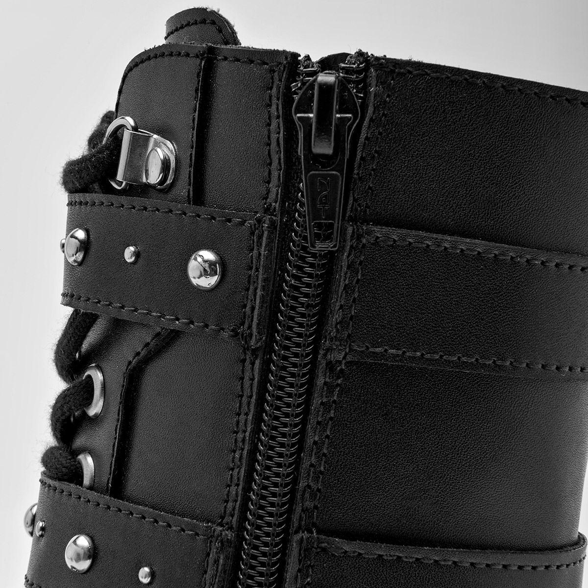 Seducta Botin Urbano Mujer Tacon 4 cm Tubo 18 cm  Color  Negro E9