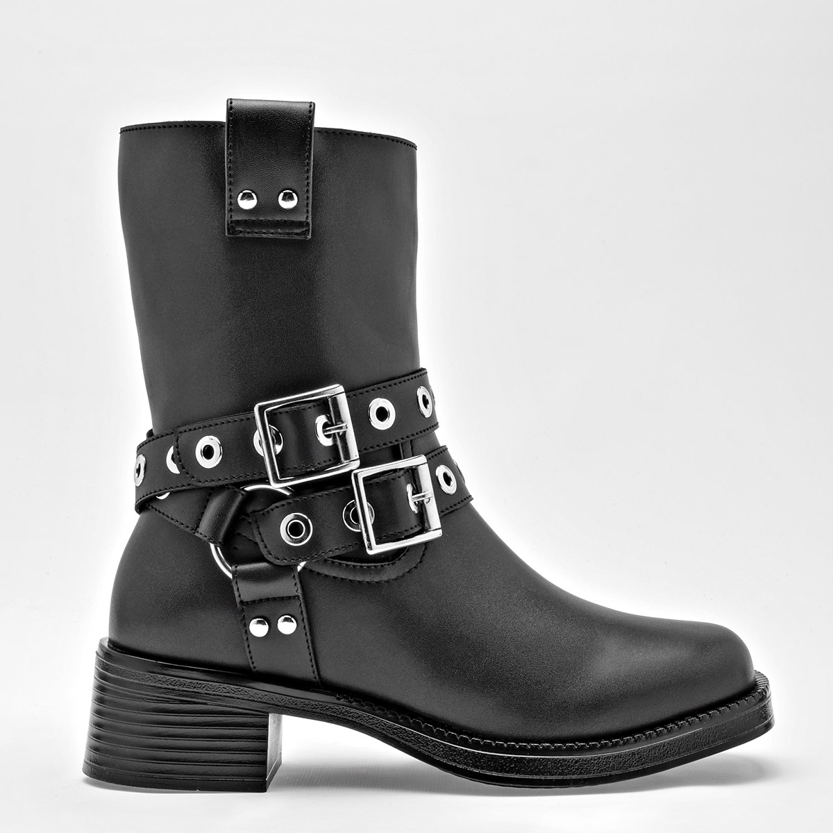 Via Victoria Botin Urbano Mujer Tacon 4cm Tubo 19 Color Negro E9