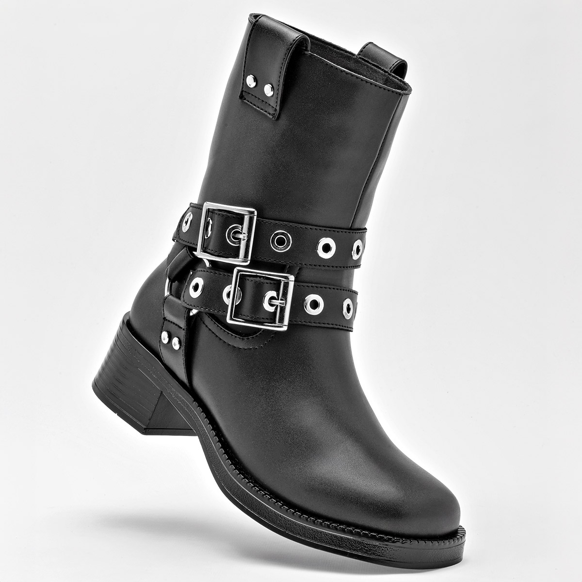 Via Victoria Botin Urbano Mujer Tacon 4cm Tubo 19 Color Negro E9