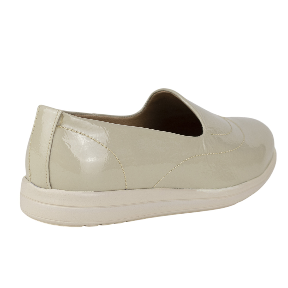 Mocasín Clásico Ancho Para Mujer Capricho 72034 Hueso Confort