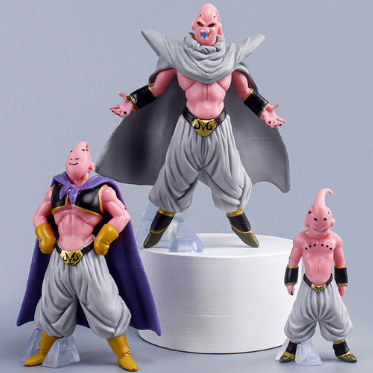 Set Figuras Majin Buu Transformaciones 8 Pzas Coleccionables multicolor
