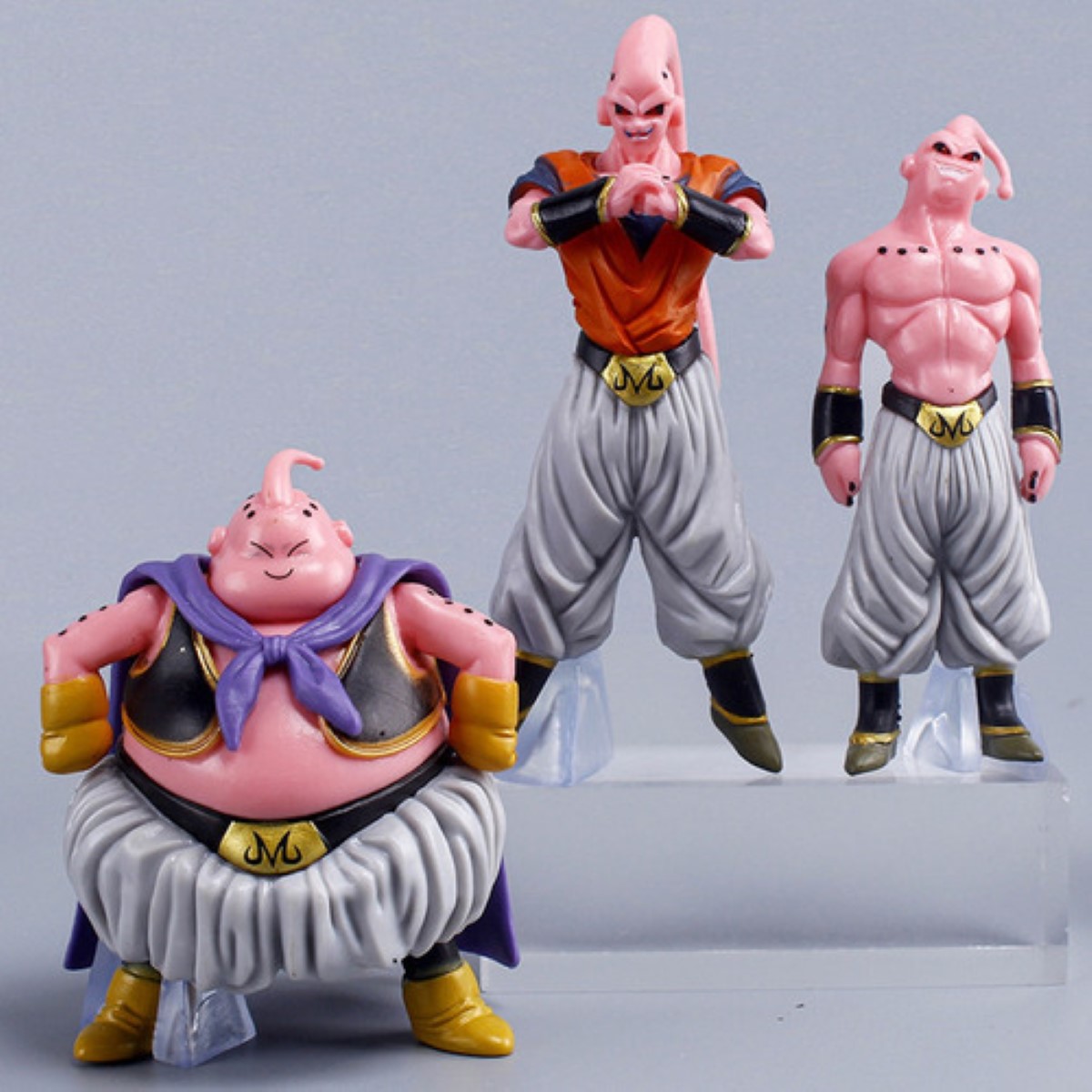 Set Figuras Majin Buu Transformaciones 8 Pzas Coleccionables multicolor