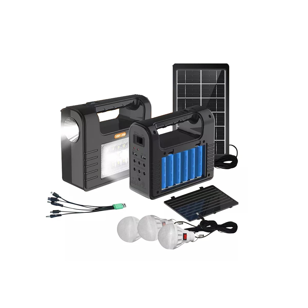 Lampara Camping Solar Luz Iluminación Linterna Banco Energía