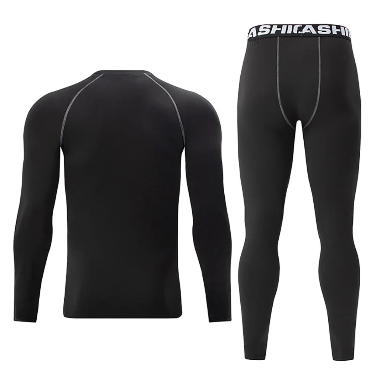 Ropa interior térmica cálido hombre negro L para el frio pantalón playera deportes moto correr