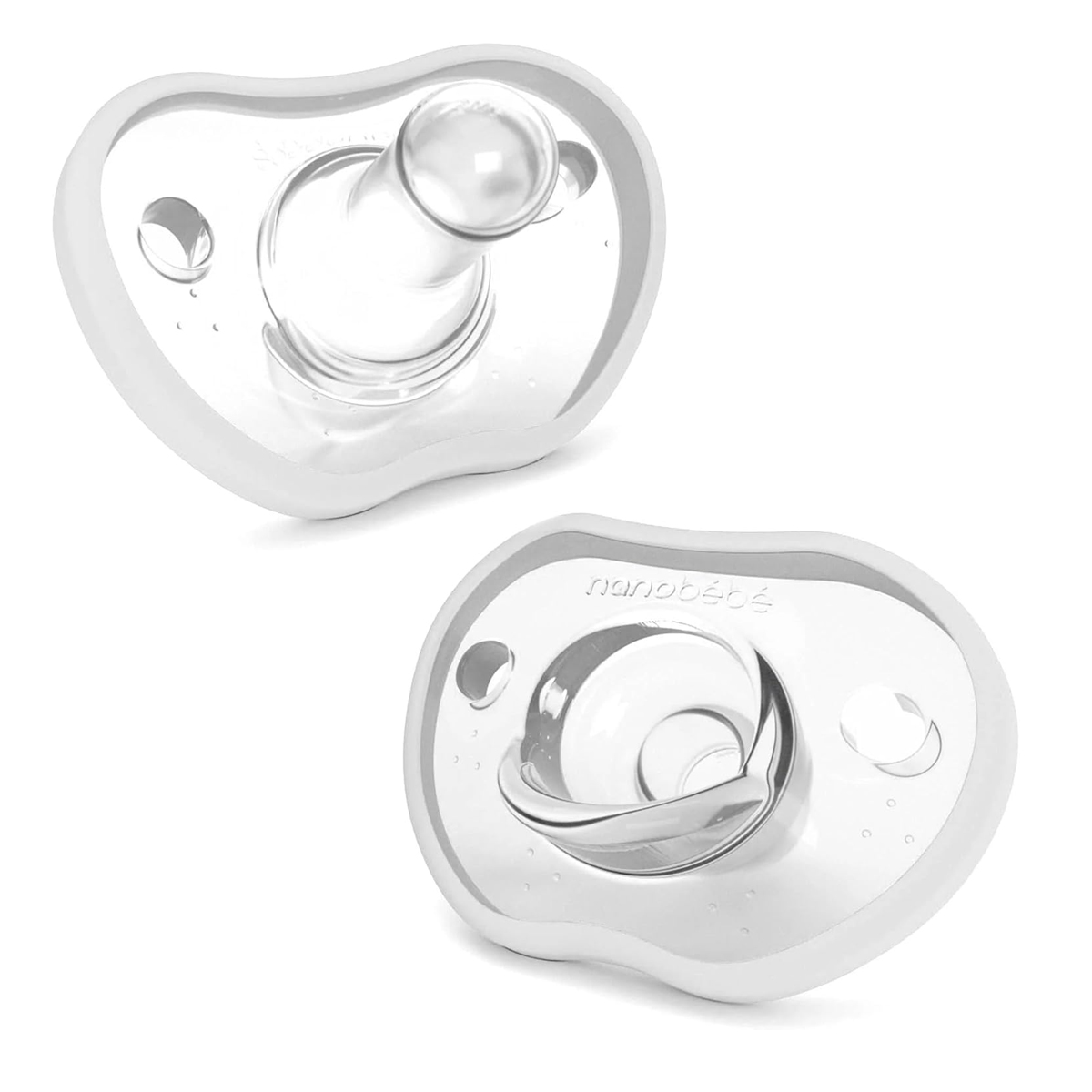 Chupón Flexy Nanobébé 0-3m 4pz Rosa Blanco