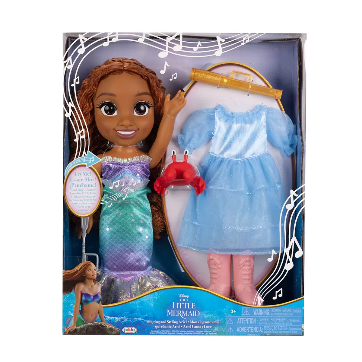 Muñeca Canta Y Viste Princesa Disney Ariel