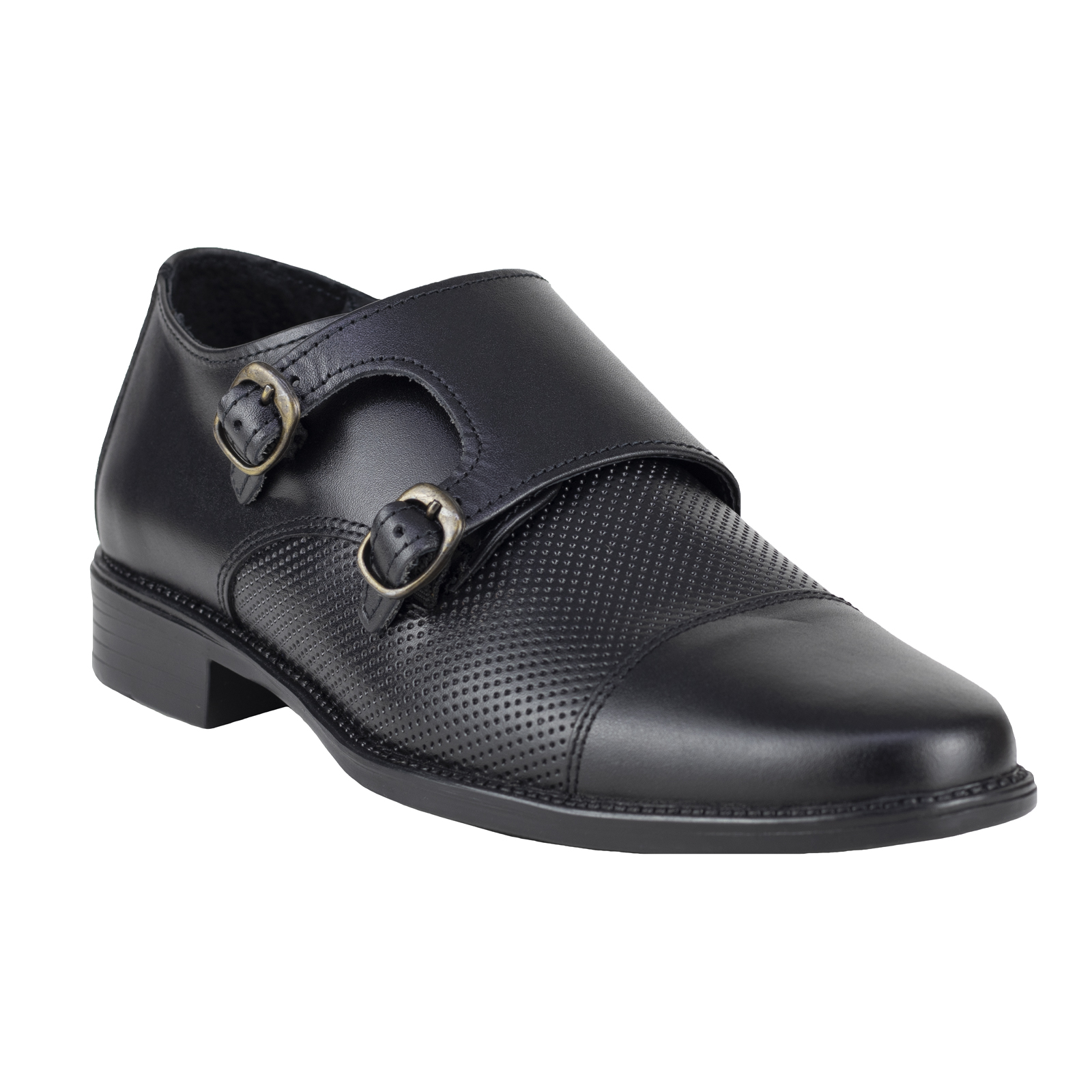 Zapatos Formales Vestir Hombre Gabbiani Monk Strap 707 Negro