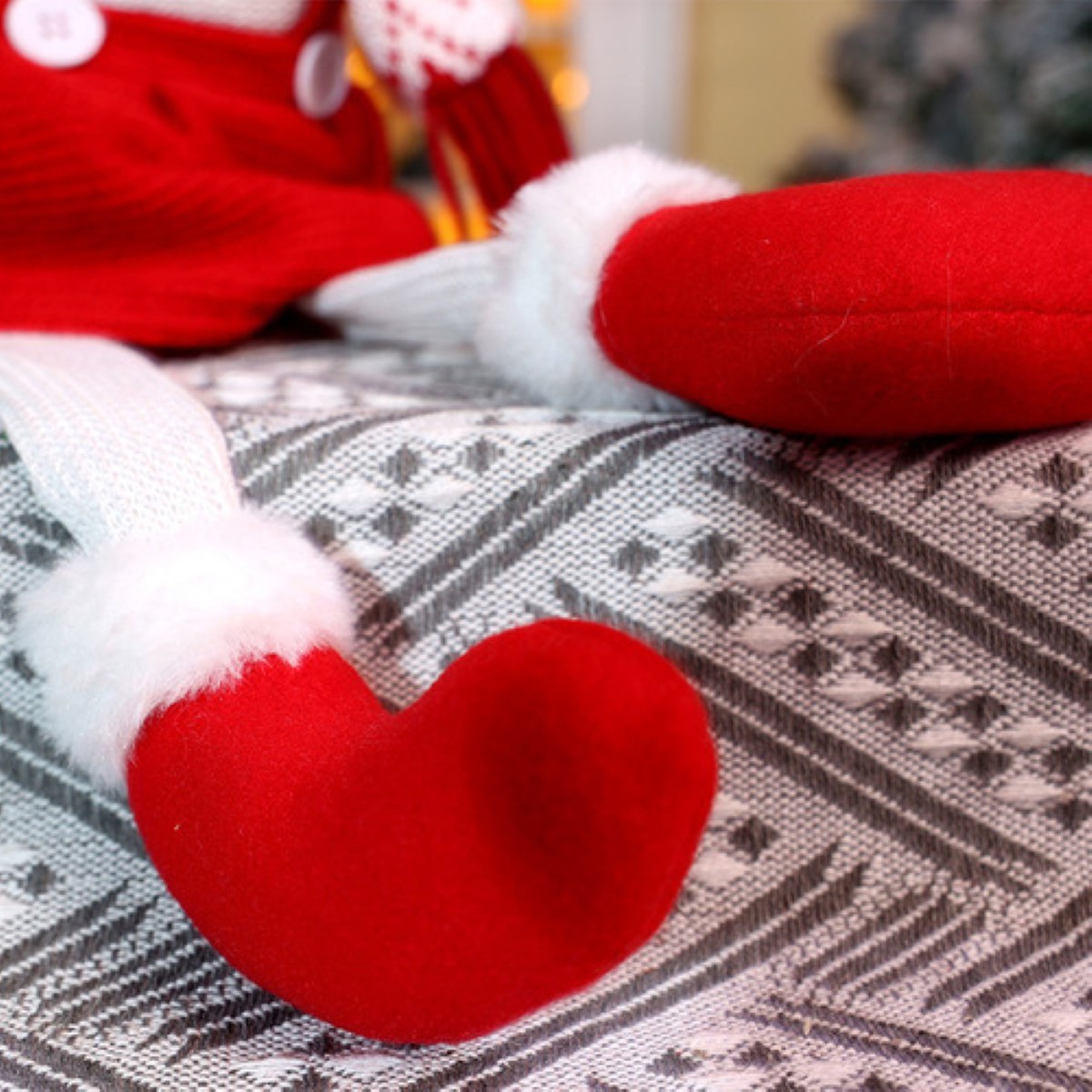 Muñeca de Navidad Adornos Regalo De Decoracion, ALCE ROJO