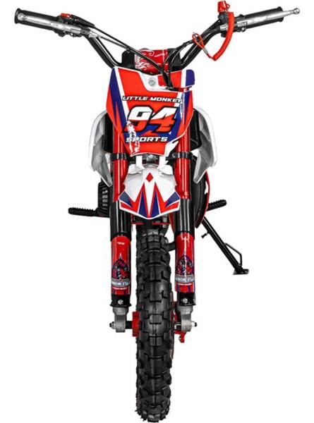 Moto Cross Pocket Montable Niños Motor Gasolina 45km/h Roja Little Monkey