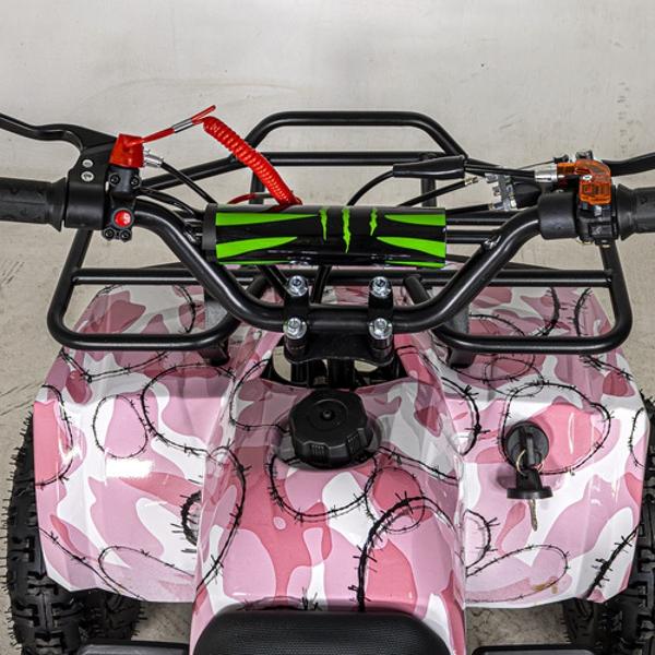 Cuatrimoto Montable Motor A Gasolina 49cc Niños 45km/h Rosa Little Monkey