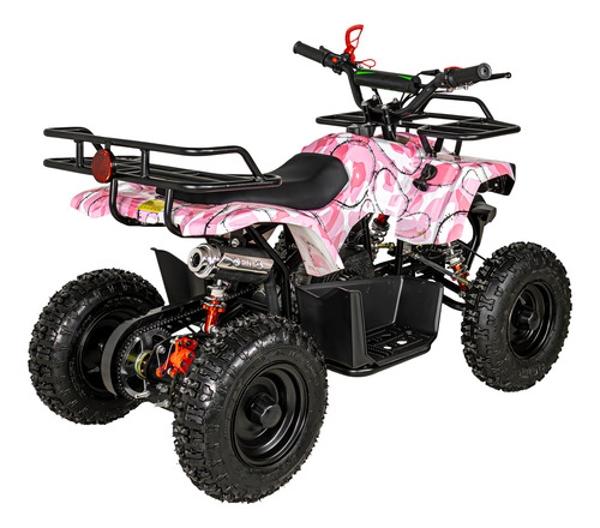 Cuatrimoto Montable Motor A Gasolina 49cc Niños 45km/h Rosa Little Monkey