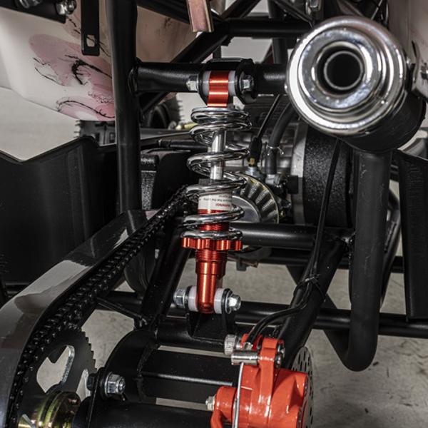 Cuatrimoto Montable Motor A Gasolina 49cc Niños 45km/h Rosa Little Monkey