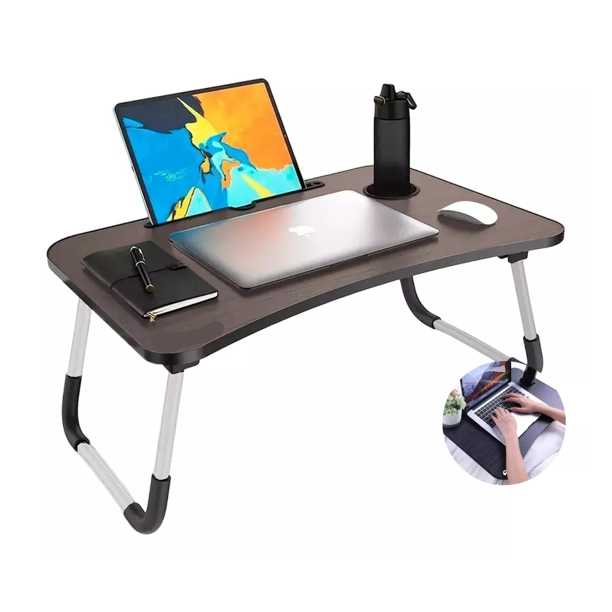 Mesa Plegable Para Laptop Bandeja Escritorio Cama Portátil
